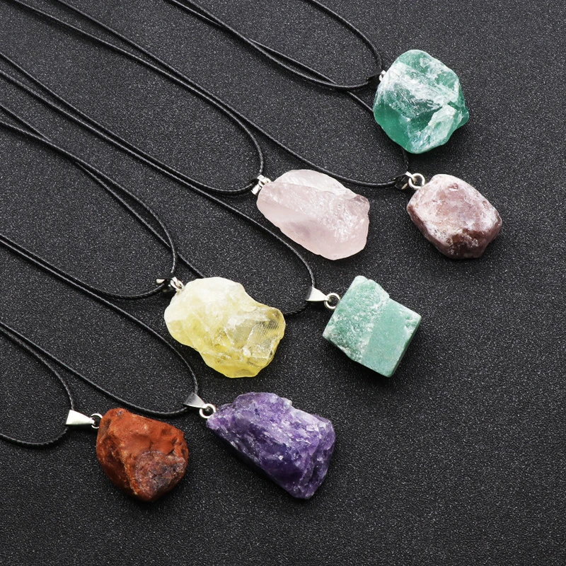 Natural Uruguay Amethyst Rough - Birth Flower Necklace 评论和价格