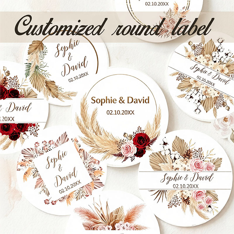 Personalized Boho Dried Pampas - Personalized Name Box 评论和价格