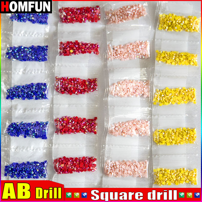 HOMFUN AB Square Drill DIY Dia - Photo Mosaic Print 评论和价格