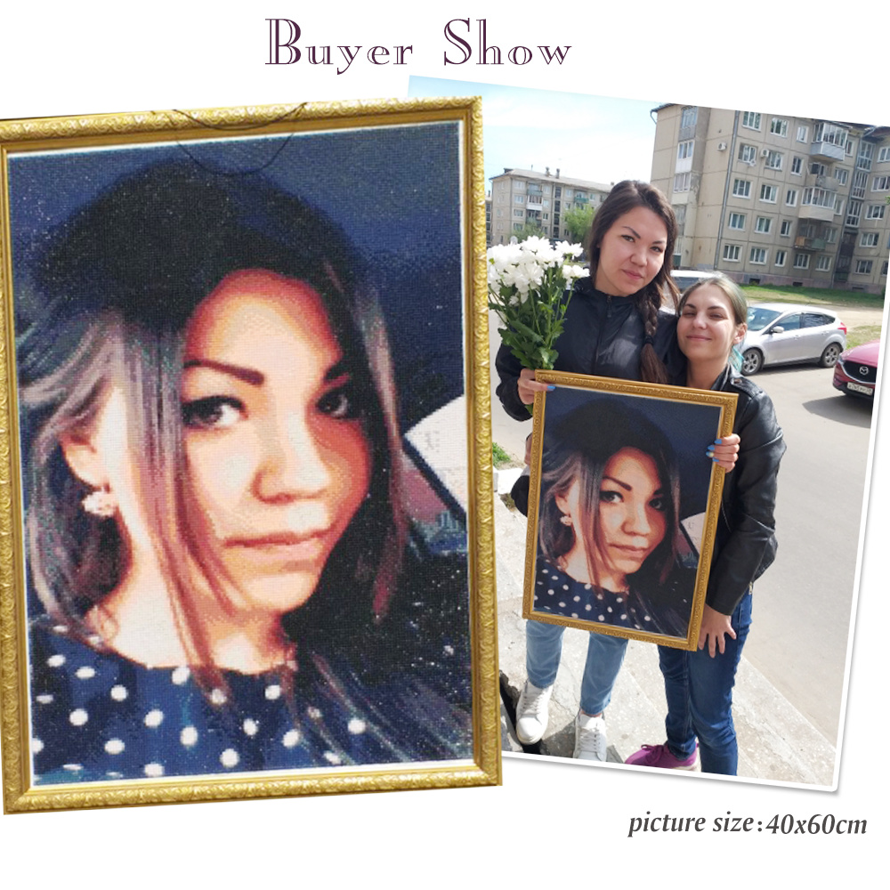 HUACAN Full Kits Diamond Paint - Photo Mosaic Print 评论和价格